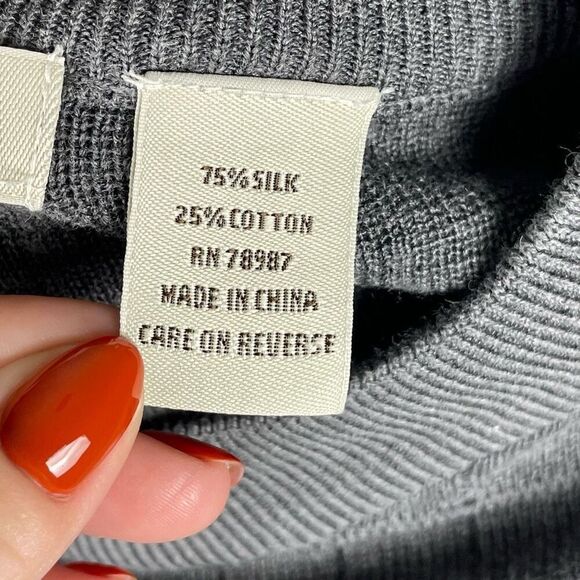 Pronto-Uomo Silk Cotton Checkered Knit Sweater - Men’s 2X - Picture 6 of 7